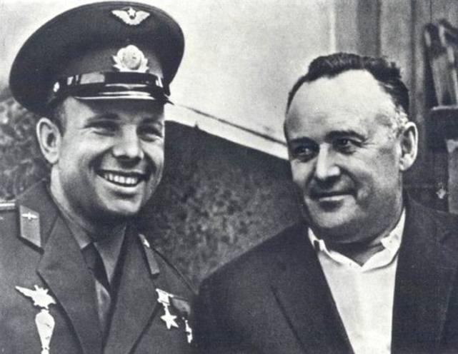 Юрий Алексеевич Гагарин и Сергей Павлович Королев